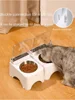 Smart Cat Bowl, Neck Protection, Ceramic Stainless Steel with Lid  Cat Food Bowl, Infrared Sensor Auto Open Cover Smart Feeder 5