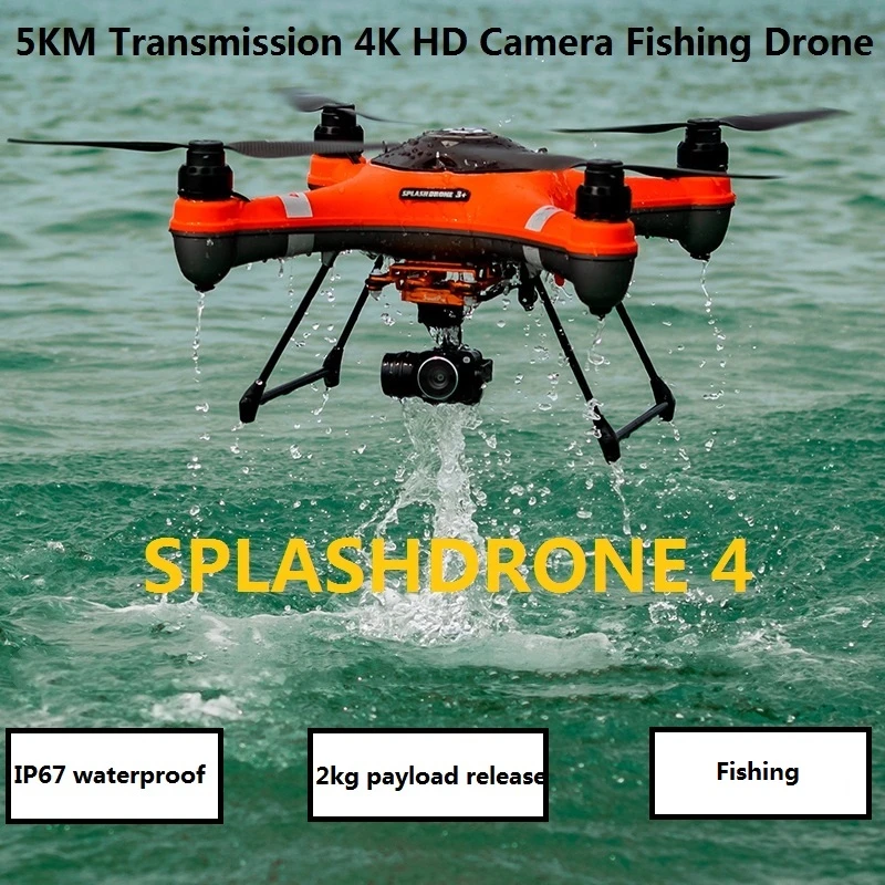 Swellpro Splashdrone 4 Professional Drones 5km 2kg Payload Fishing Drone Sd4 4k Camera