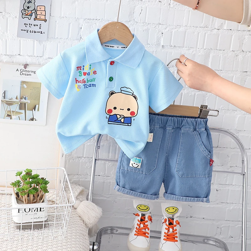 Summer Cotton Polo Shirtfor children aged 0 6 baby boys clothing