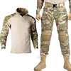 Men's Tactical Suit +Pads Combat Shirt Cargo Pants Military Uniform T-Shirts Sniper Combat Shirt Army Camo Outdoor Men Suits 6