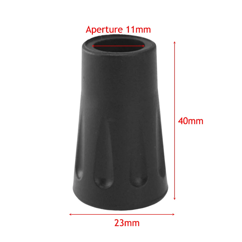 Trekking Pole Tips Rubber Replacement Tip Protectors for Hiking Poles with 11mm Hole Diameter Trekking Pole Tip Protectors