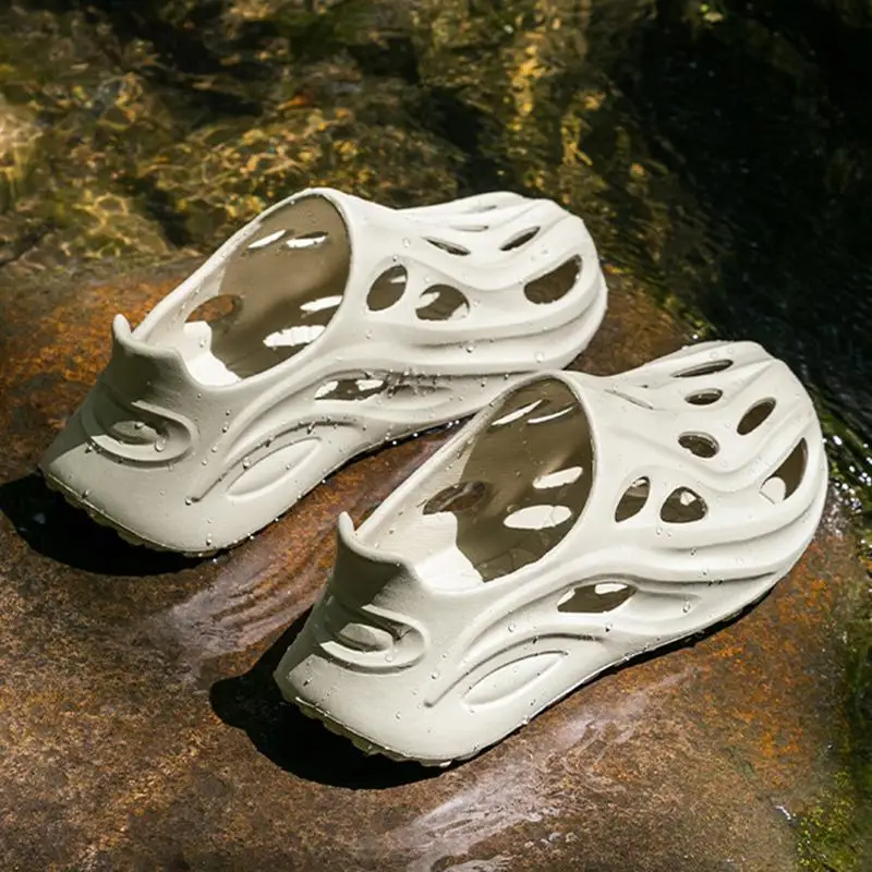 Weiche, dicksohlige, rutschfeste Outdoor-Slipper für Herren – Sommer 2026 – Atmungsaktive, hohle Clogs für Männer – Wasserdichte EVA-Wasserschuhe/Sneaker – Detail 8