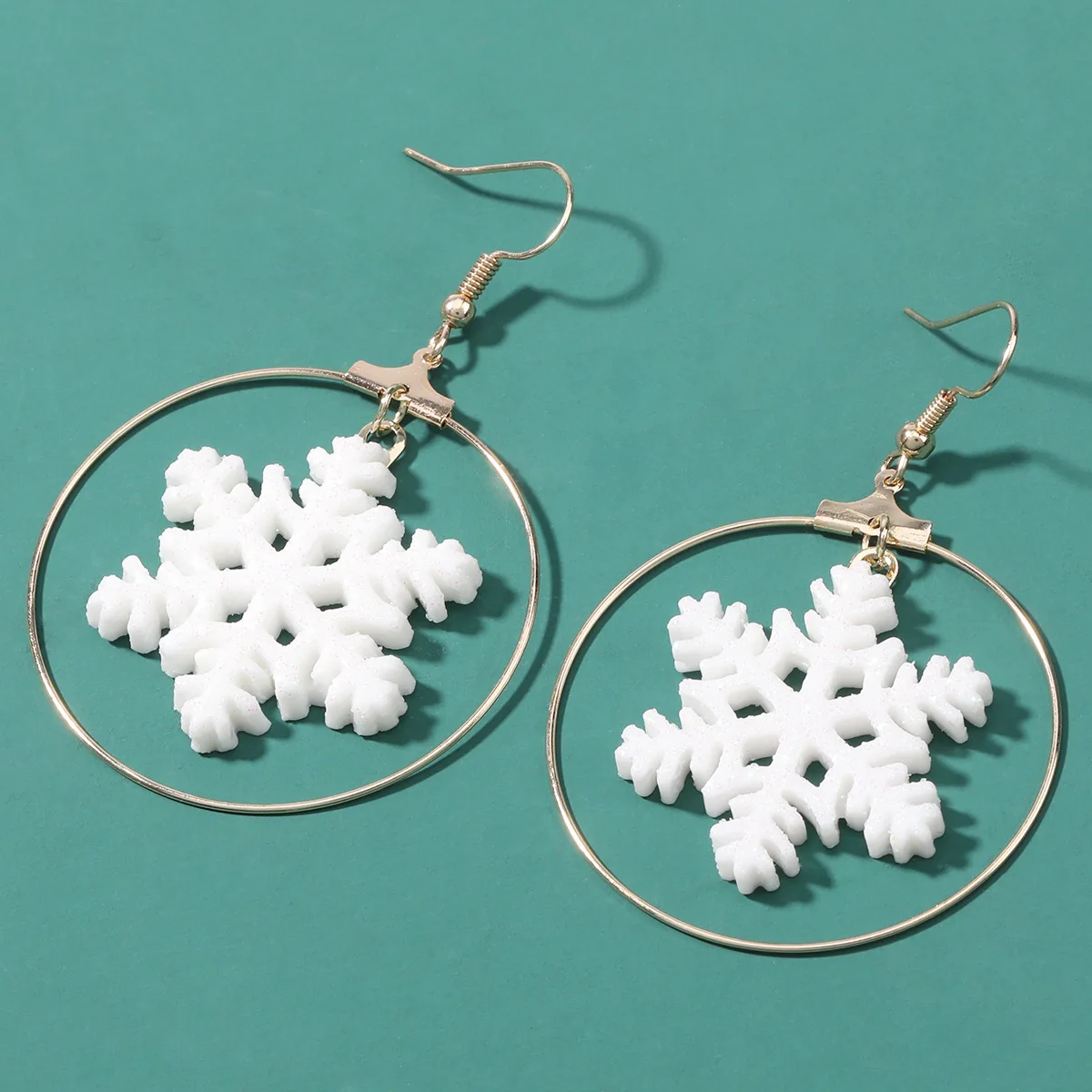 

Fashion Christmas Series Resin Snowflake Earrings For Girls Women Gift Jewelry Accessories Dropshipping