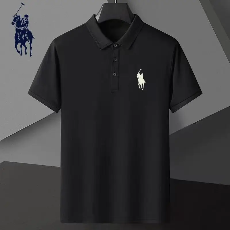 New Summer Men's Thin Breathable Quick Drying Business Casual Sports Street Collar Polo Shirt Short Sleeved T-shirt