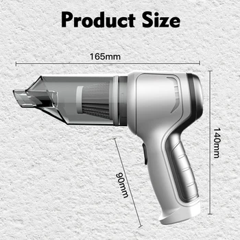 ​9000Pa 3In1 Wireless Vacuum Cleaner 120W Automobile Portable Cordless Handheld Vacuum Electric appliance Cleaner For Auto Car 6