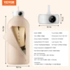VEVOR Portable Clothes Dryer w/ Dryer Bag 600W Foldable Mini Dryer w/ 5-H Timer & LED Display for Apartments Dorms RVs or Hotels 6