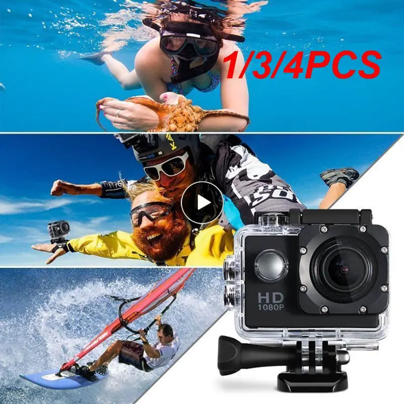 

1/3/4PCS Camera Plastic 30M Waterproof Go Diving Sport Mini DV 1080P Video Camera Bike Helmet Car Cam Dvr Outdoor