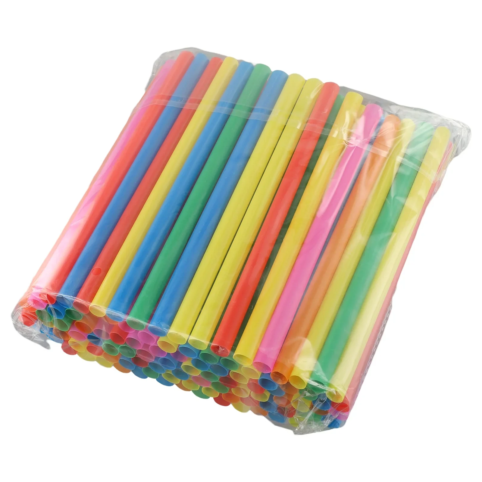 

New Practical Durable High Quality Material Straws Milkshake Straws Extra Wide 100Pcs 21cm Boba Straws Colorful