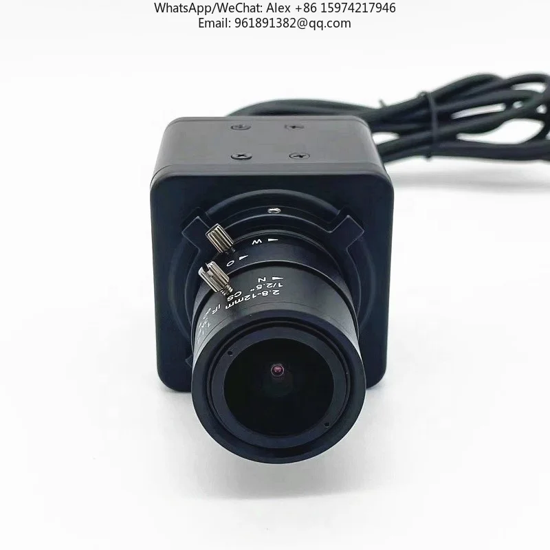2.8-12MM CS 마운트 고정 초점 렌즈 1080P 스타라이트 IMX462 센서 USB2.0 박스 카메라