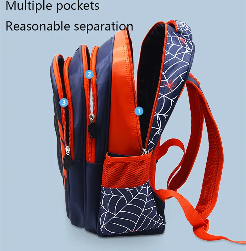 Spider Backpack+Pencil Case Set for Boys School Bag Elementary for Kids School Bag Cartoon Waterproof Primary Backpack 5