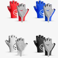 Vilico short bicycle gloves, fingerless gloves, anti slip bicycle microfiber fabric, half finger gloves, suitable for mountain b 1