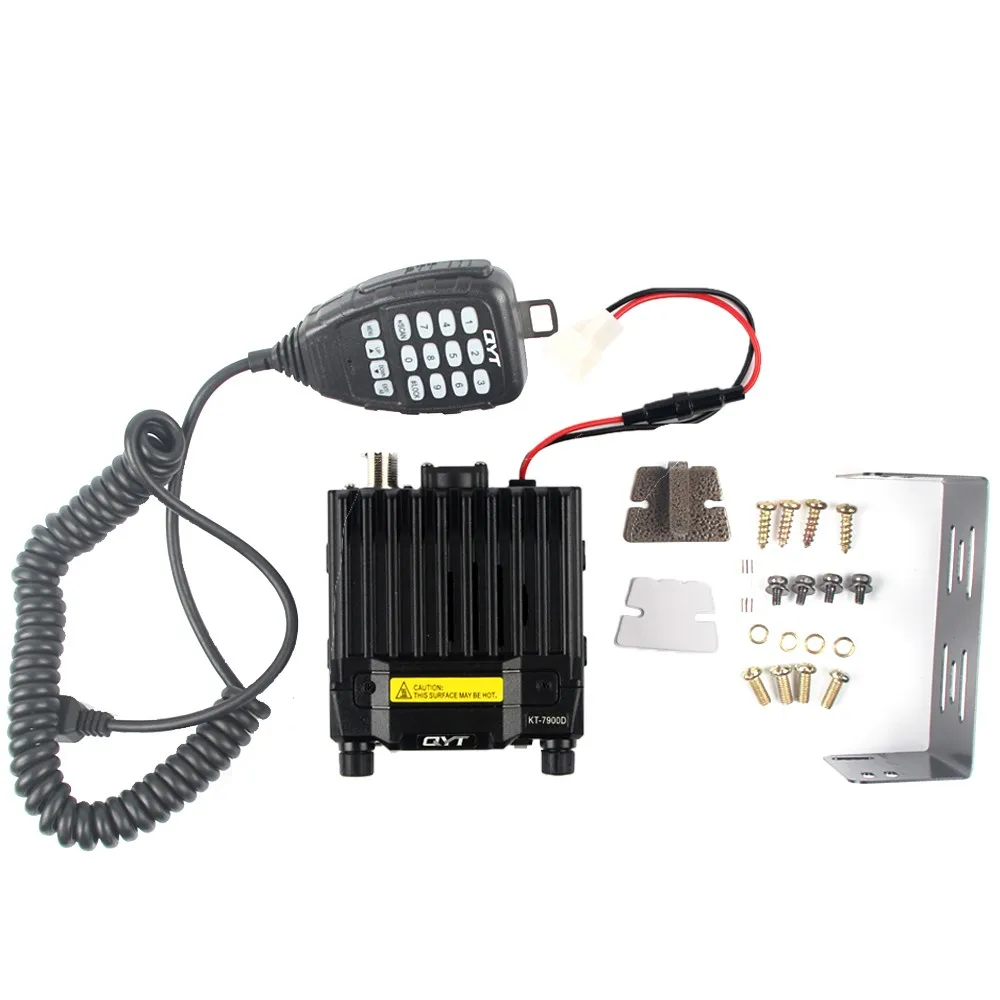 

QYT KT-7900D Mobile Radio 25W Quad Band Quad Display Ham Radio Transceiver Station 144/220/350/440MHZ Car Radio