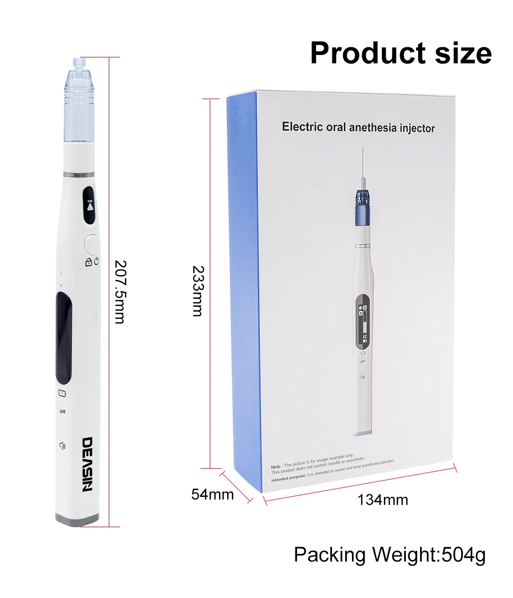 Dental Mini Oral Anesthesia Injector Booster With LCD Display Painless Local Anestheisa Injector No Pain Wireless Oral Injection