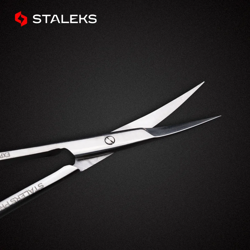 STALEKS Pro Expert 11 Type 1 High Quality Nail Cuticle Scissors Stainless Steel Eyebrow Scissors Trim Nose Hair Makeup Tools 3