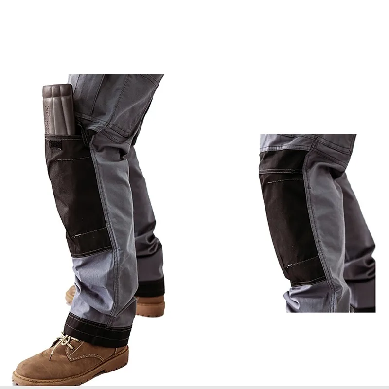 Cargo Pants Men Workwear Multi-Pocket Outdoor Hiking Joggers Pants Work Trousers Men Wear resistant multi pocket Knee Pads mens work pants