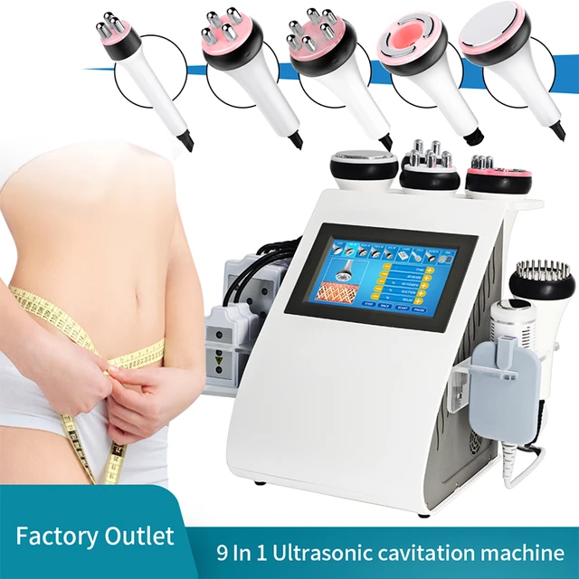 9-in-1 Ultrasonic Cavitation RF Vacuum Microcurrent Lipo Laser