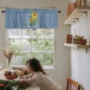 ZEDLIYU Valances for Windows Kitchen Living Room Small Window Valance Sunflowers You Are My Sunshine 1 Panel 6