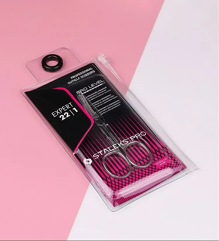 STALEKS SE-22-1Nail Scissors High Quality Stainless Steel Elbow Eyebrow Scissors Exfoliating scissors Trim Nose Hair Makeup Tool 5
