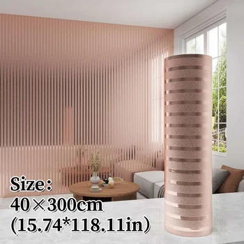 แผ่นผนังพีวีซีแบบลอกและติดสำหรับการปรับปรุงห้องนอน/ห้องนั่งเล่น กันน้ำ โฟมเมทัลลิก วอลเปเปอร์แบบมีกาวในตัว ตกแต่งบ้าน 9