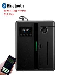 Wall-Mounted Aroma Diffuser with Built-In Fan for Large Spaces, 160ML Capacity (Bluetooth - black)