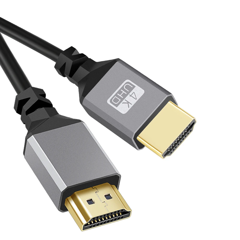 마이크로 미니 HDMI 호환 코일 익스텐션 유연한 나선형 케이블, 수-수 플러그 케이블, PC TV용 HDMI 호환, 4K 60HZ