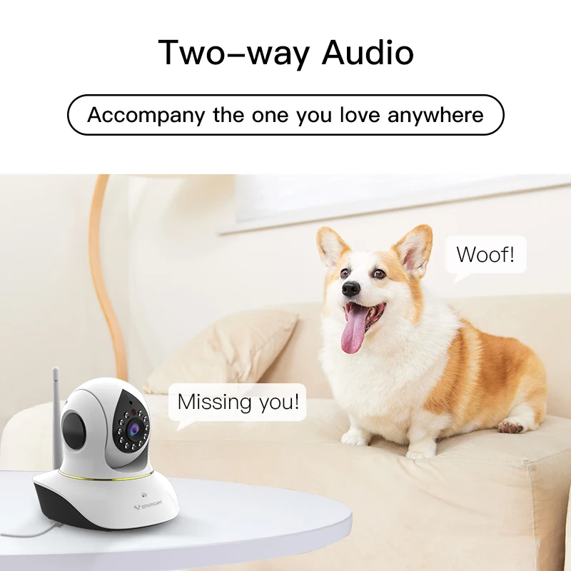 Vstarcam 1080P WiFi Camera Indoor IP Camera Baby Pet Monitor 360
