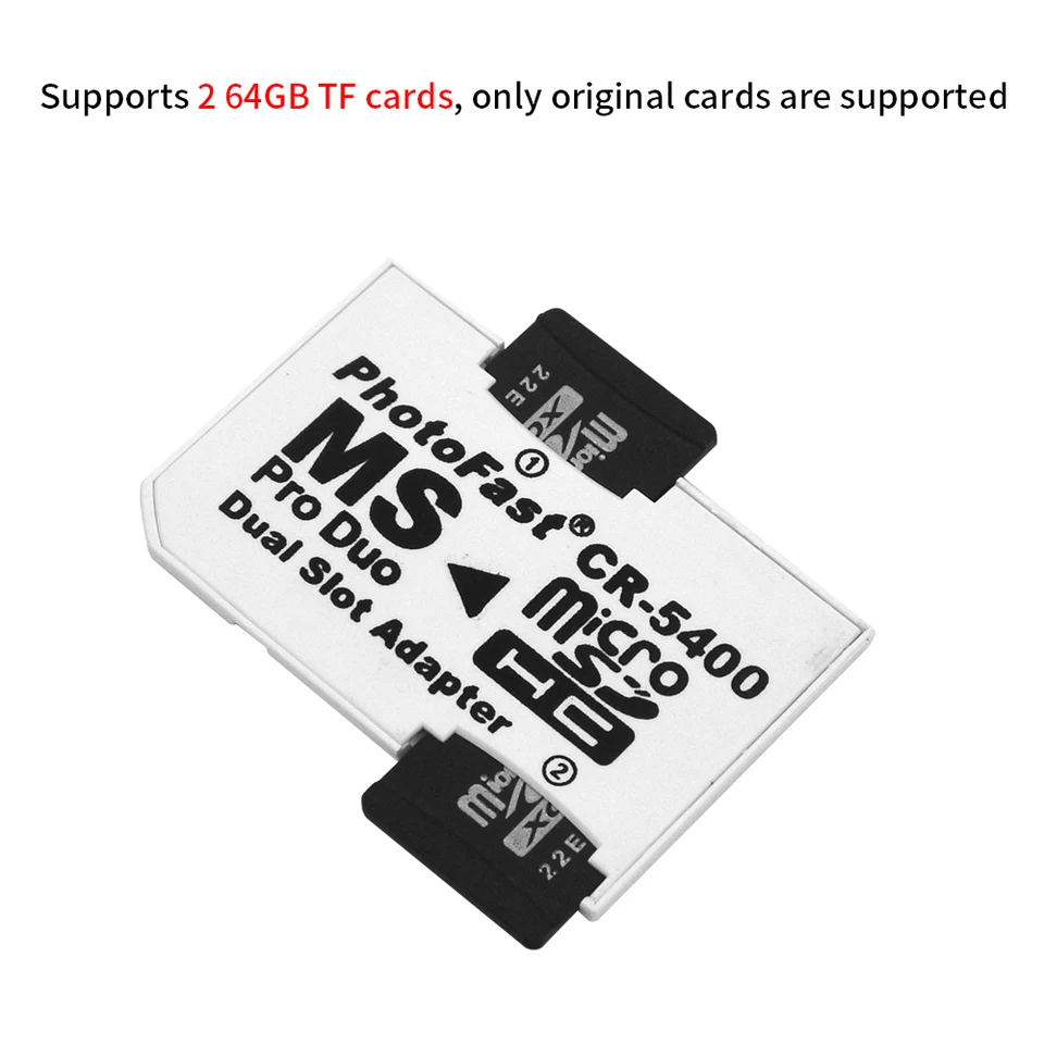 2 Adattatori Da Micro SD A Memory Stick Pro Duo Per Sony PSP (1000/2000/3000) E Fotocamere Sony - Aumenta La Memoria