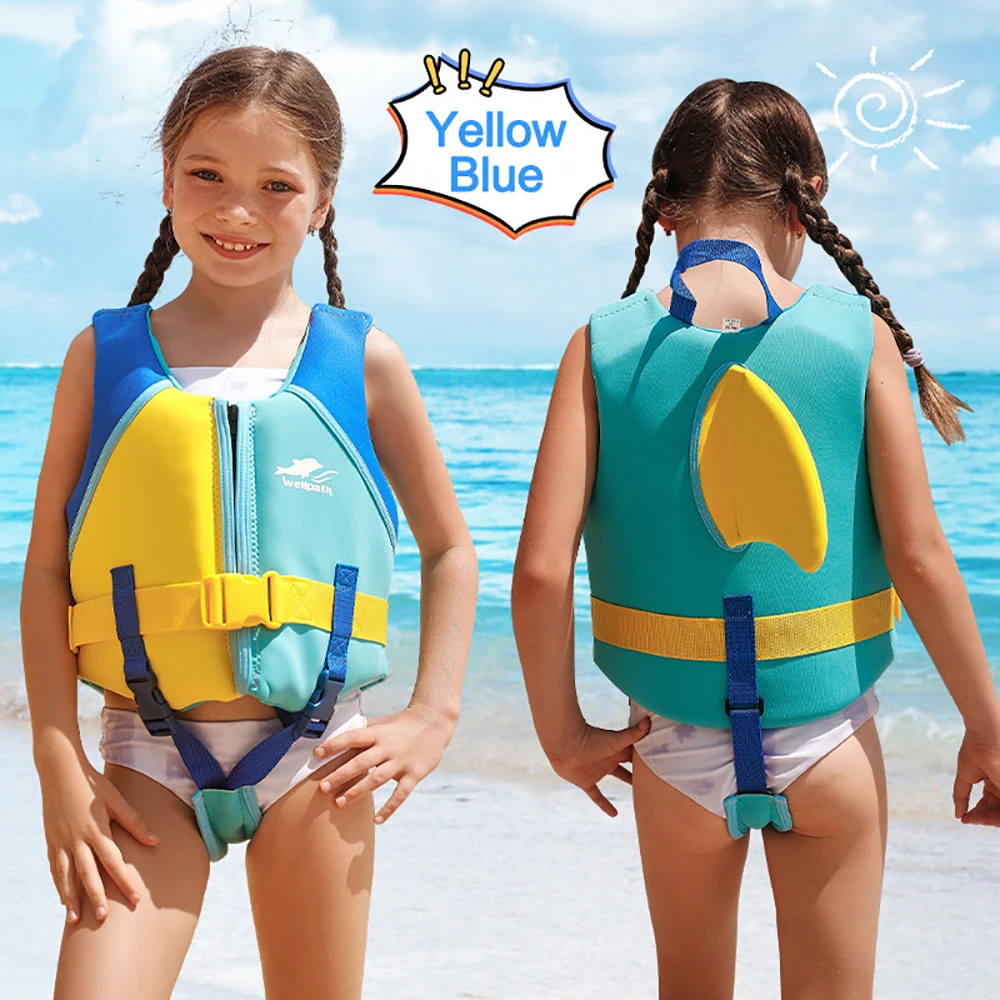 

Neoprene Children Life Jacket Water Sport Fin Buoyancy Boy Kids Jacket Life Vest Swimming Boating Skiing Driving Vest Drifting