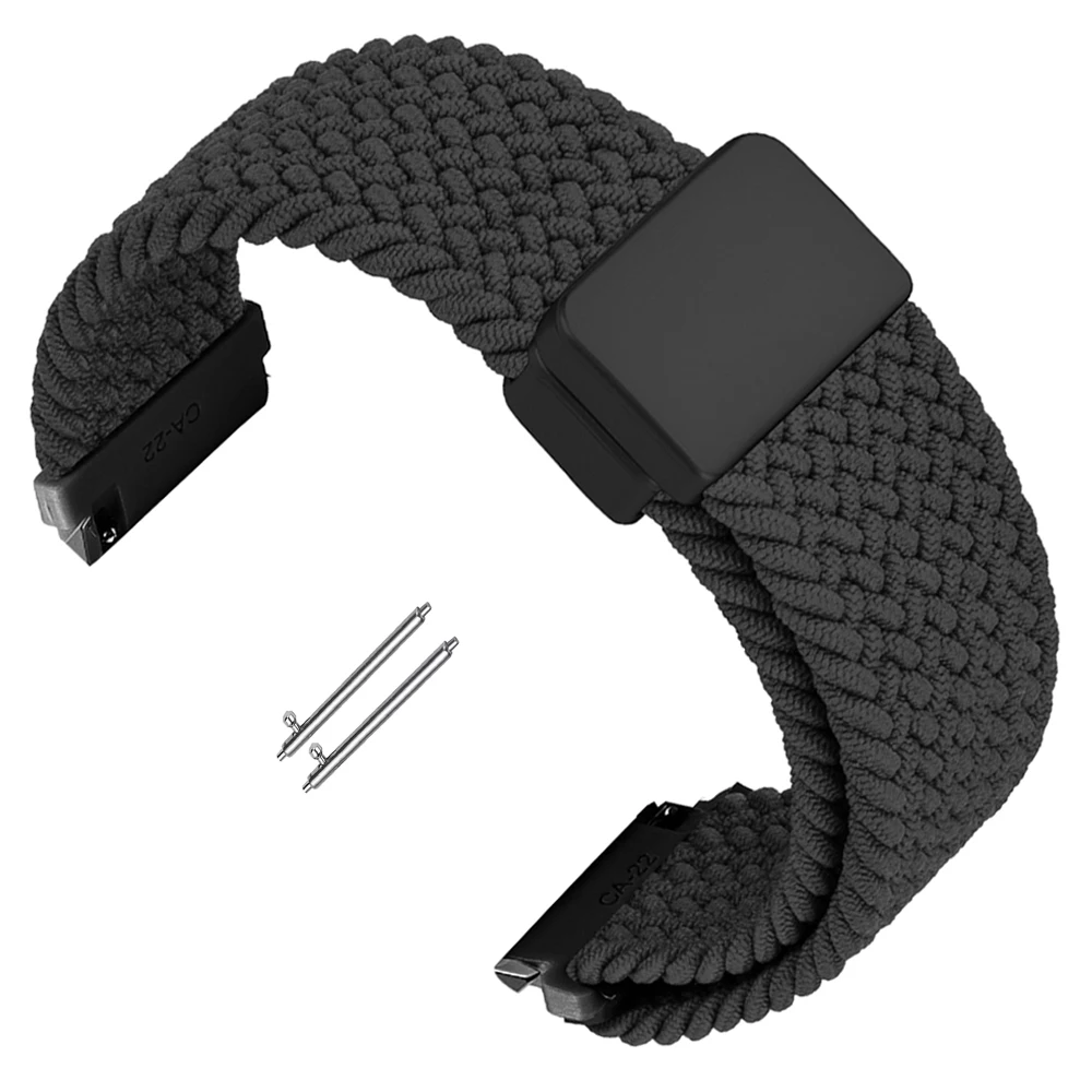 Magnetic Braided Loop Nylon Strap - 20mm/22mm Bracelet