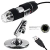 Adjustable 1600X 2MP 1080P 8 LED Digital Microscope Type-C/Micro USB Magnifier Electronic Stereo USB Endoscope For Phone PC 3