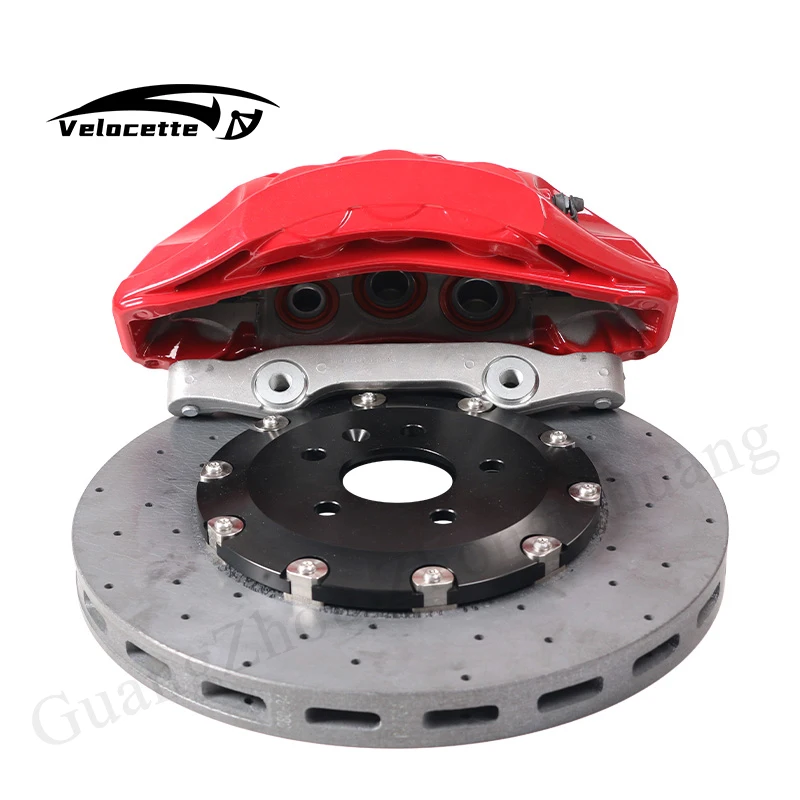 Universal Modified Racing Brake Caliper 6 Pot 8N Big Brake Calipers Set Kit with 355-370mm Rotor for bmw E36 F30 E90 E39