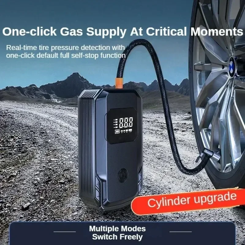 Car Jump Starter Power Bank Air Pump Multi-function Air Compressor Inflator Portable Battery Starter Car Electrical Appliances