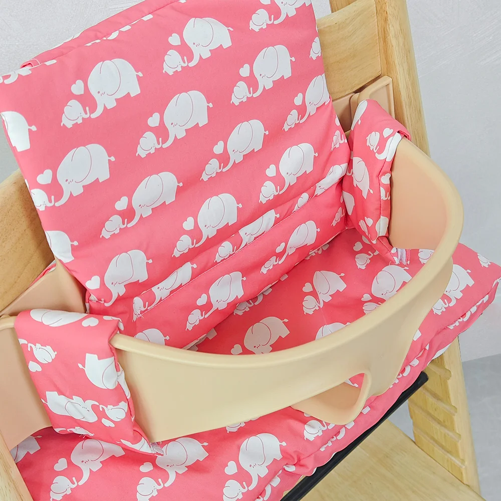 1PCS Baby High Chair Seat Cushion Cartoon High Chair Cushion Pair with Tripp Trapp for Support and Comfort