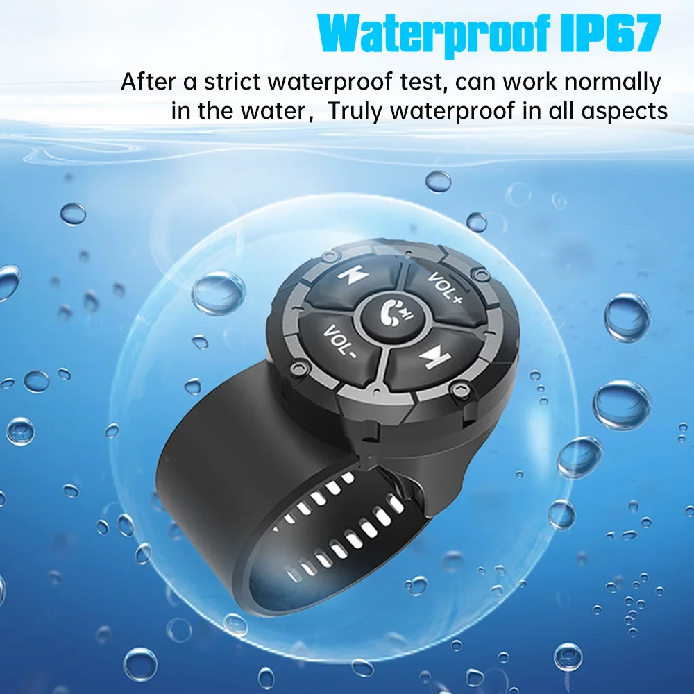 Car Steering Wheel Remote Control Media Controller Button Bluetooth-compatible M