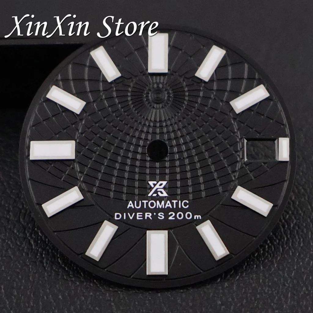 Green Luminous Mechanical Diver's Watch Accessory - 28.5mm Dial Diameter, High Quality