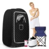 Portable Sauna for Home, at Home Sauna Full Body, Portable Steam Saunas Box Fold-able with 2.6L 1000 Watt Steamer, Folding Chair 1