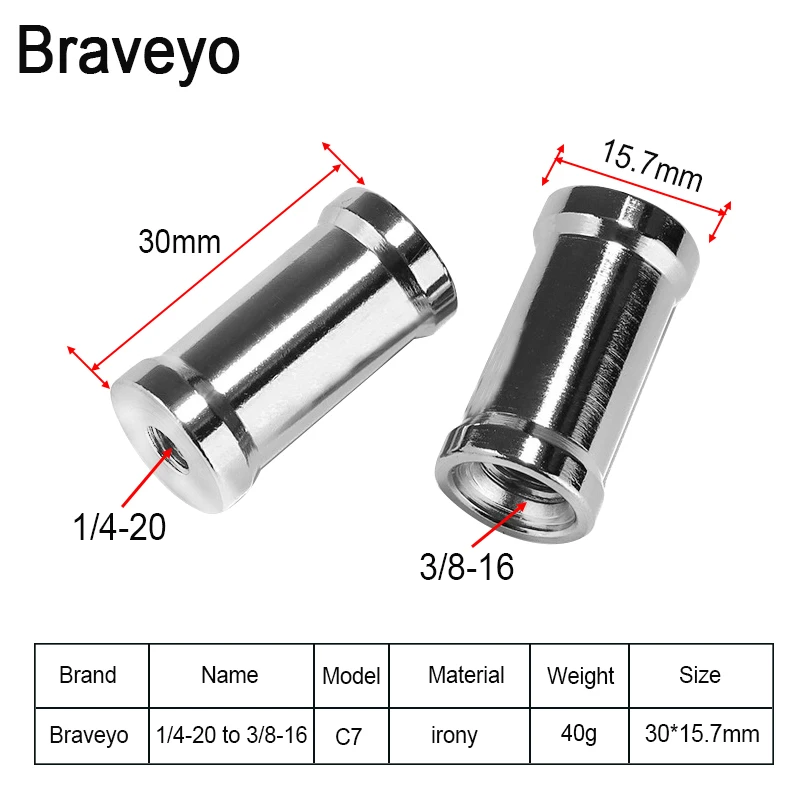 Camera Flash Adapter 1/4-20 to 3/8-16 Flash Bracket Conversion Screw Photography Camera Tripod Accessories 1/4 3/8 Live Streaming Bracket Adapter