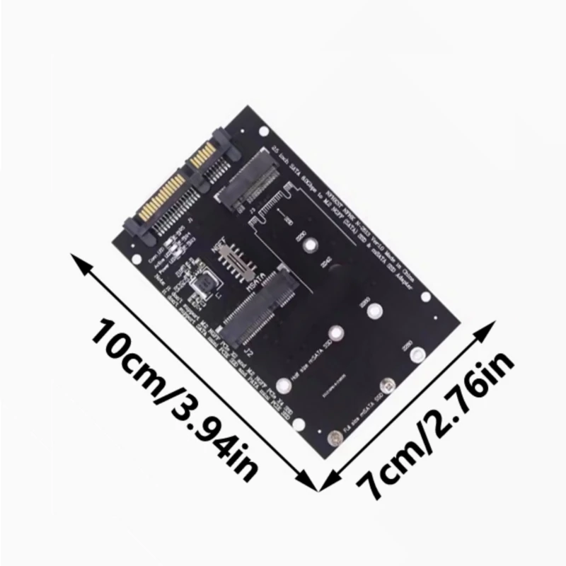 Best Seller SATA3 to M.2 NGFFs MSATA Converters Card M.2 SATA3 Protocol Adapter Board for PC and Laptop