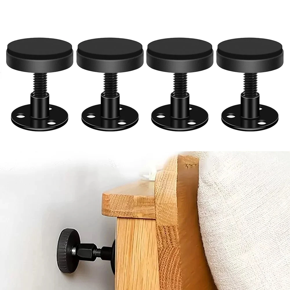 Bed Frame Hardware 4pcs Headboard Stopper Adjustable Anti Shake Fixer Fasteners