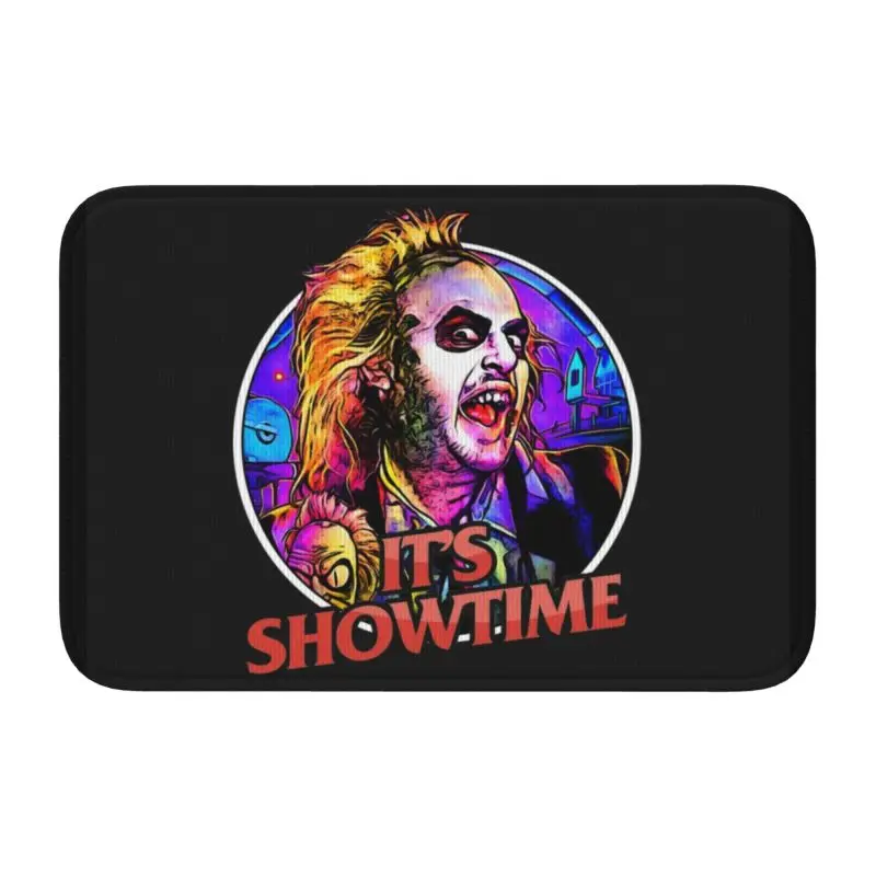 thumbnail image 1 of Custom Tim Burton Beetlejuices Horror Film Front Door Mat Anti-Slipr Welcome Absorbent Doormat Entrance Rug Carpet Footpad, 1 of 5