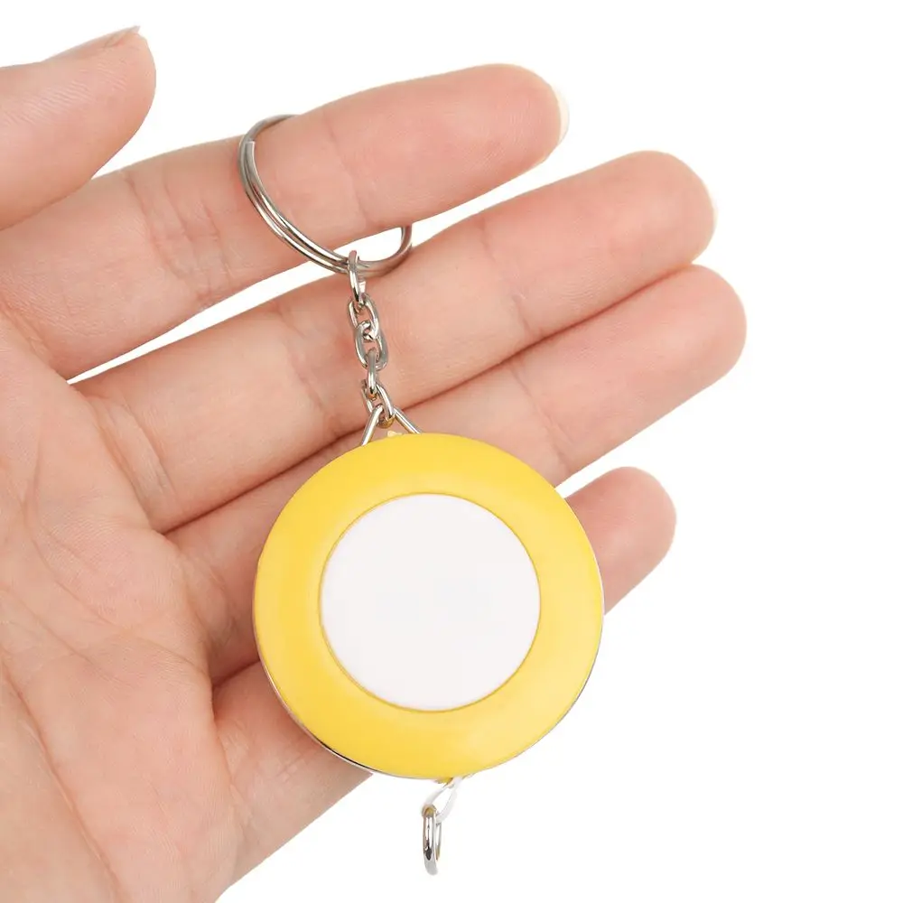 150cm/60Inch Candy Color Soft tape measure measuring tape measuring ruler 4.5*0.75cm Mini Retractable Double Scale Keychain Tape Measure Keychain Measuring Gadget