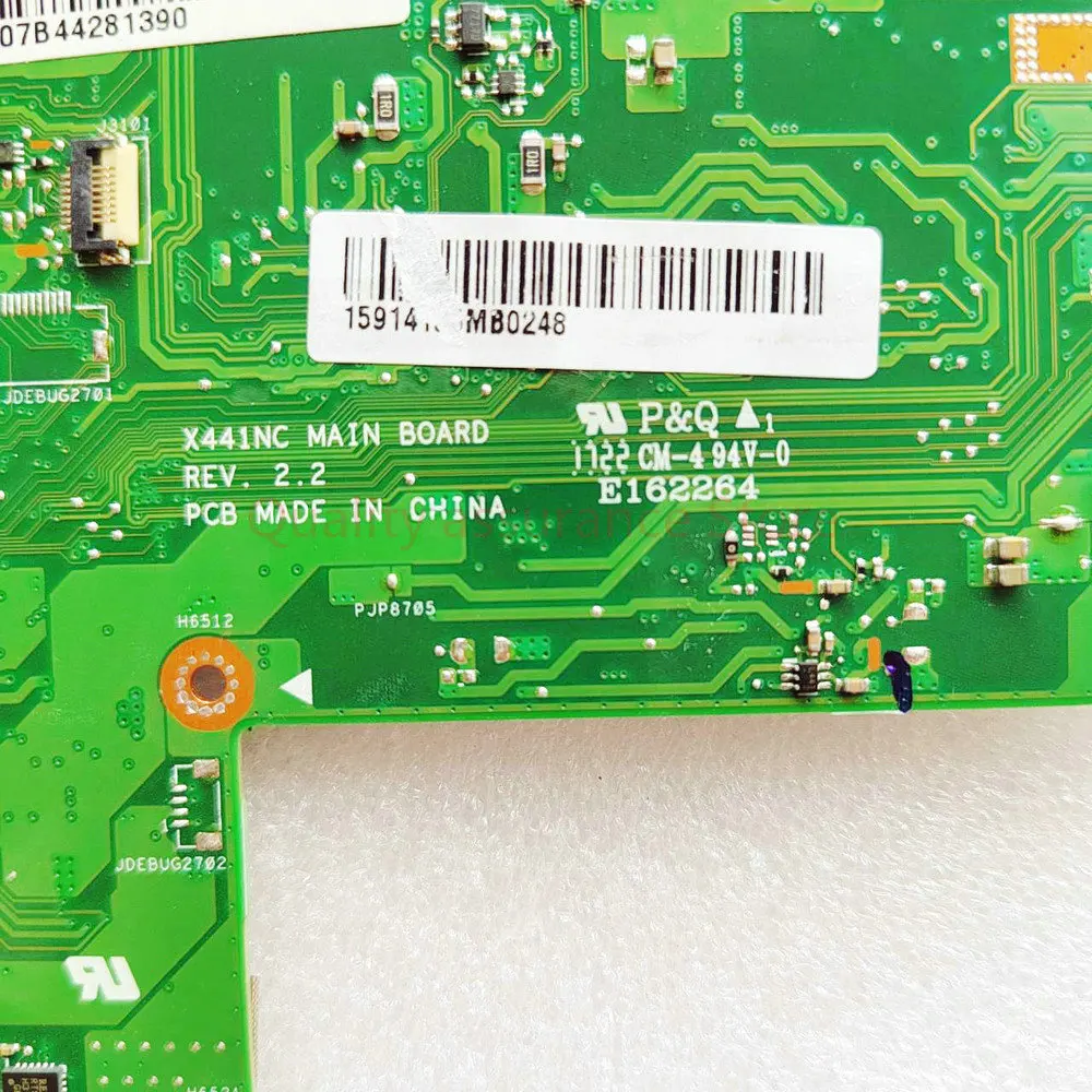 Placa-mãe Portátil para Asus X441nc Placa-mãe X441n X441na A441n Notebook 4gb de Ram Cpu N3350 100 Funcionando Bem - Imagem 3