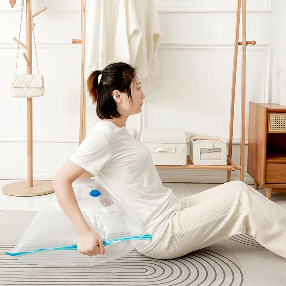 Bolsas de vacío reutilizables con bomba eléctrica, sellador de compresión al vacío, Mini máquina de sellado al vacío, organizador de ropa, 7 tamaños - Imagen 4