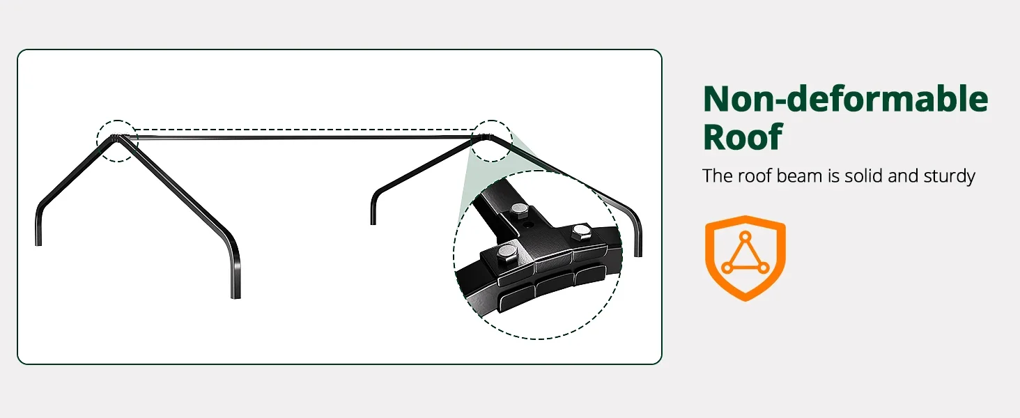 solid sturdy roof cage outside waterproof sunproof