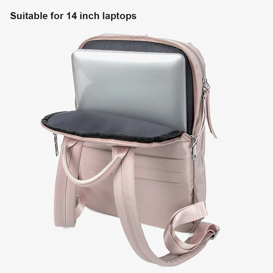 14 Inch Laptop Backpack for Women, Large Capacity College Bookbag
