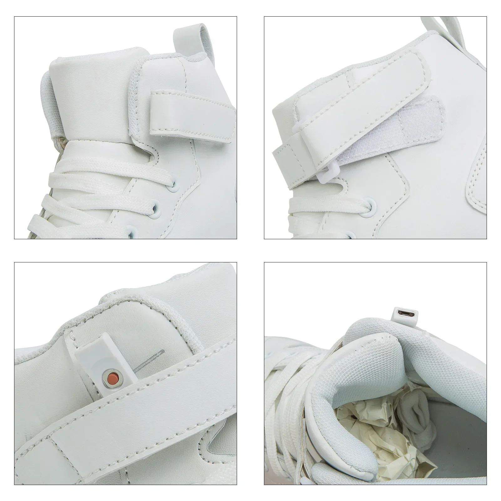 크기 25-40 어린이 빛나는 운동화 소년을위한 어린이 빛나는 운동화 소녀 빛나는 단독 조명 신발 남자와 운동화를 주도