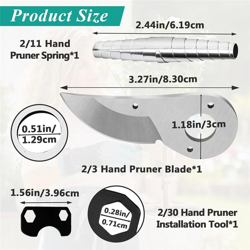 정원 가지치기 가위 및 클리퍼용 Felco Pruners 모델용 A98E-핸드 전정기 교체 키트