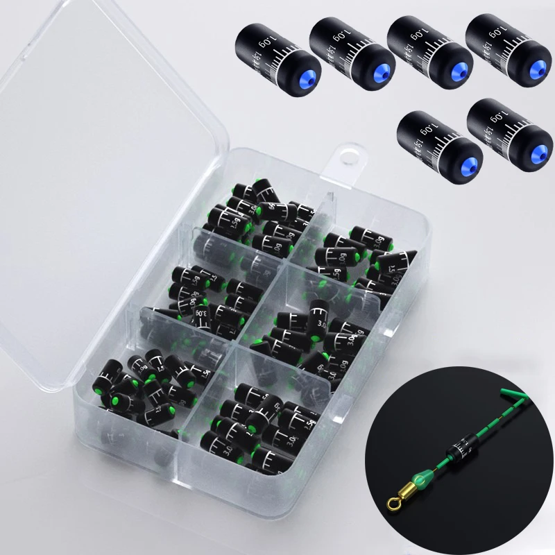 30/50 stücke schnell ersetzen Kombination Angel kabel 2g-3,5g Blei Sinker Angel Lineal Blei Set Angel zubehör Tackle Pesca Tool