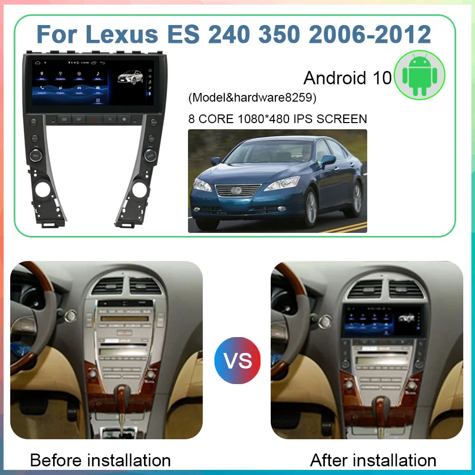 

6G + 128 ГБ Android для Lexus ES 240 350 2010 2006-2012 GPS навигационная система автомобильное радио Bluetooth Радио беспроводное головное устройство Carplay