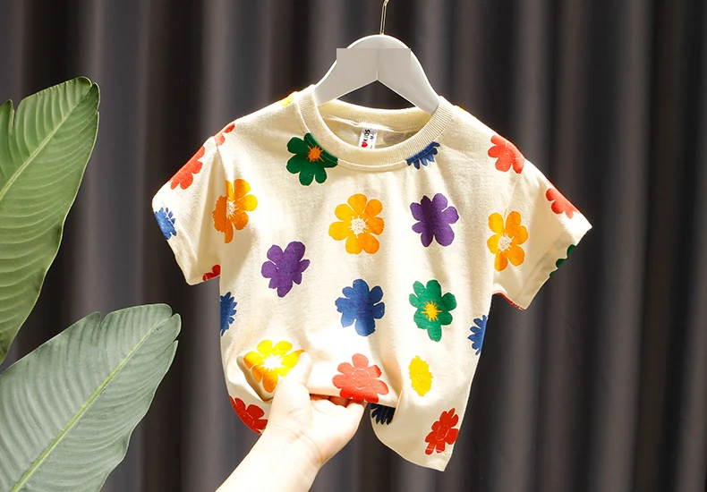 Summer girls baby clothes kids outfits casual sports sets T-shirt + shorts suit for infant baby clothing out wear thin cool sets baby clothing set line